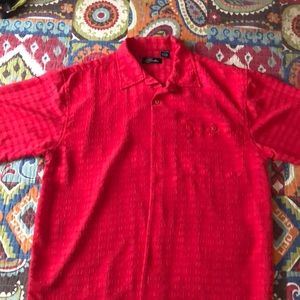 Men’s Red Semi-sheer Shirt